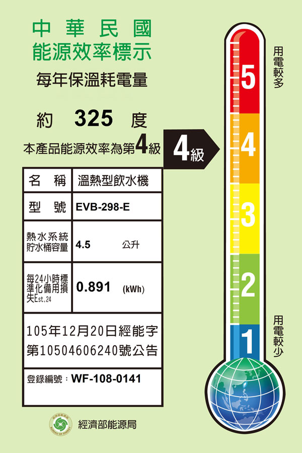 evb298EVERPOLL廚下飲水機